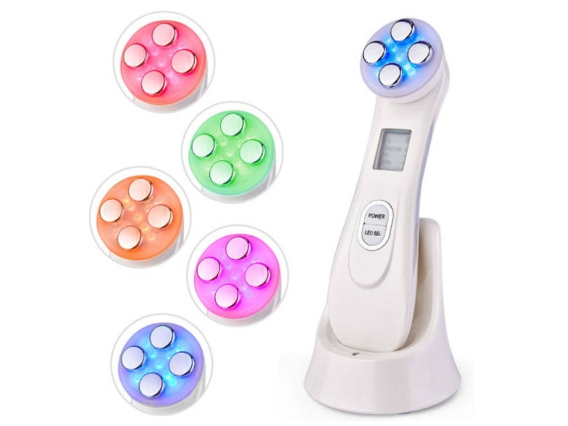Dispositivo de fototerapia LED 5 en 1 para estiramiento de la piel, masajeador Facial, dispositivo de belleza para el cuidado de la piel YEMAESRE