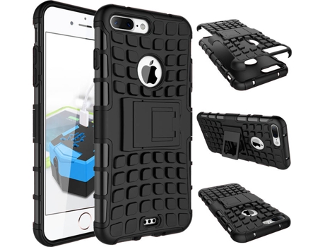 Carcasa iPhone 8 Plus Multi4you Anti-Choque Resistente Negro