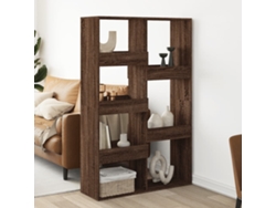 Biombo Divisor | Biombo Separador | Separador De Ambientes Madera Marrón Roble 100x33x155,5 Cm