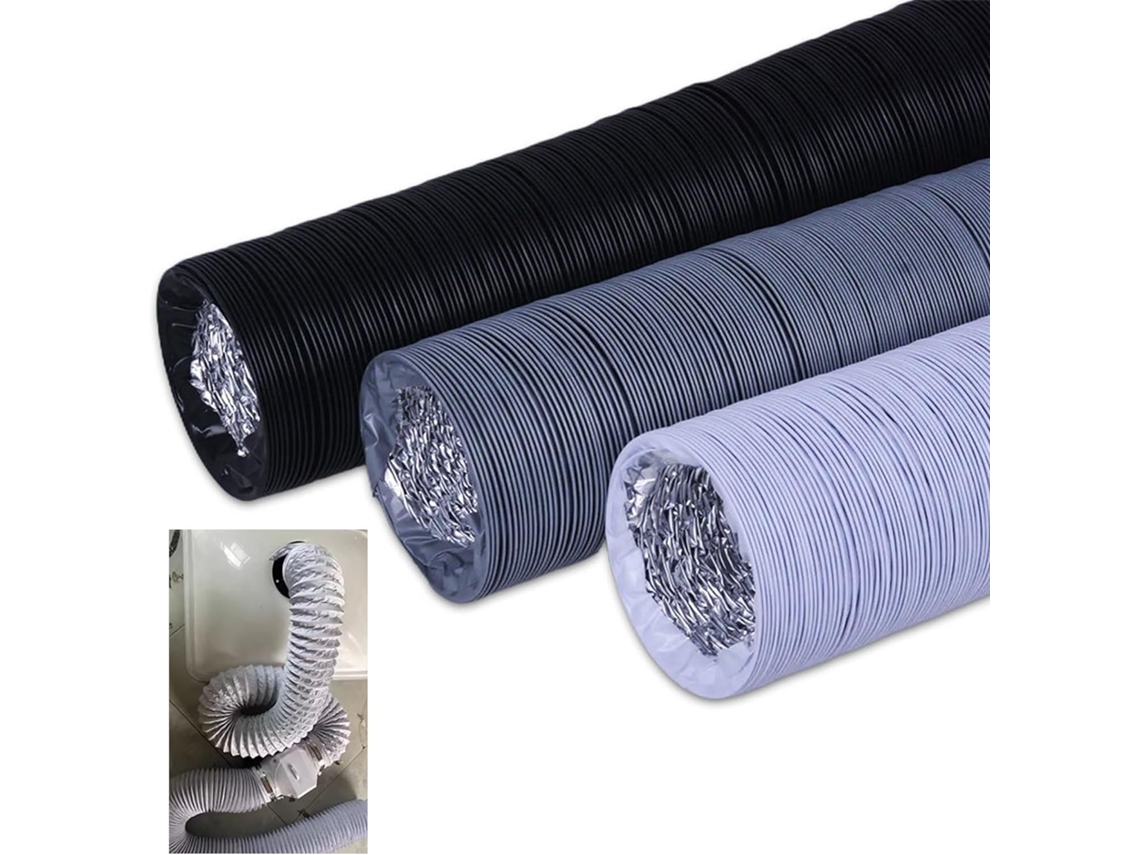 Manguera Flexible De 6,1 M Para Carpas Cultivo, Secadoras Y Cocinas - Solución Ventilación (color Natural, ...