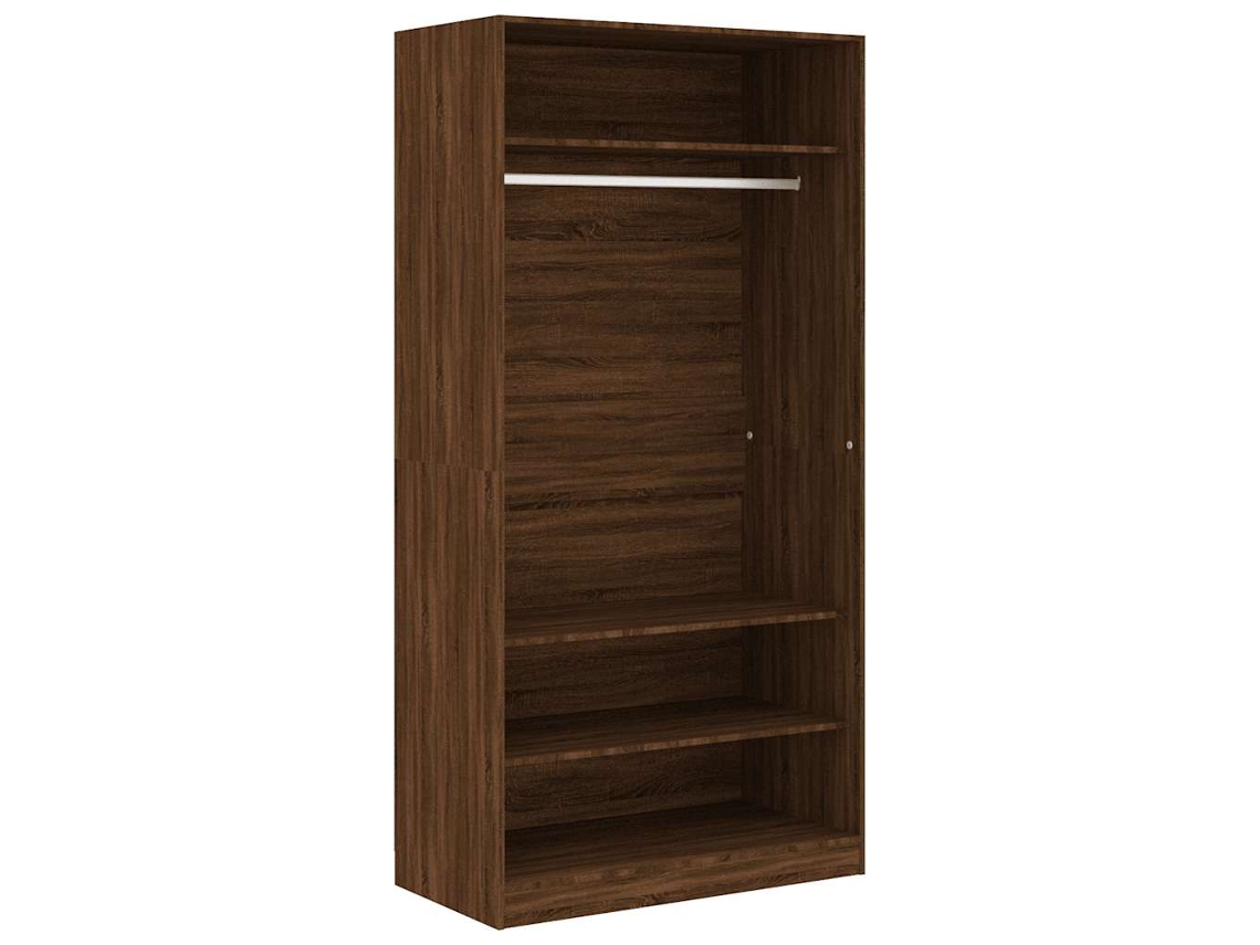 Maison Exclusive - Armario Madera Contrachapada Color Roble Marrón 100x50x200 Cm
