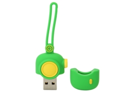 Pen Drive Cartoon Usb 2.0 64gb Plug And Play Hot Swap Para Celular E Computador Verde