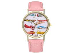 Reloj De Cuarzo Para Hombre/mujer, De Cuero, Estilo Moderno, Para Uso Diario T193-a