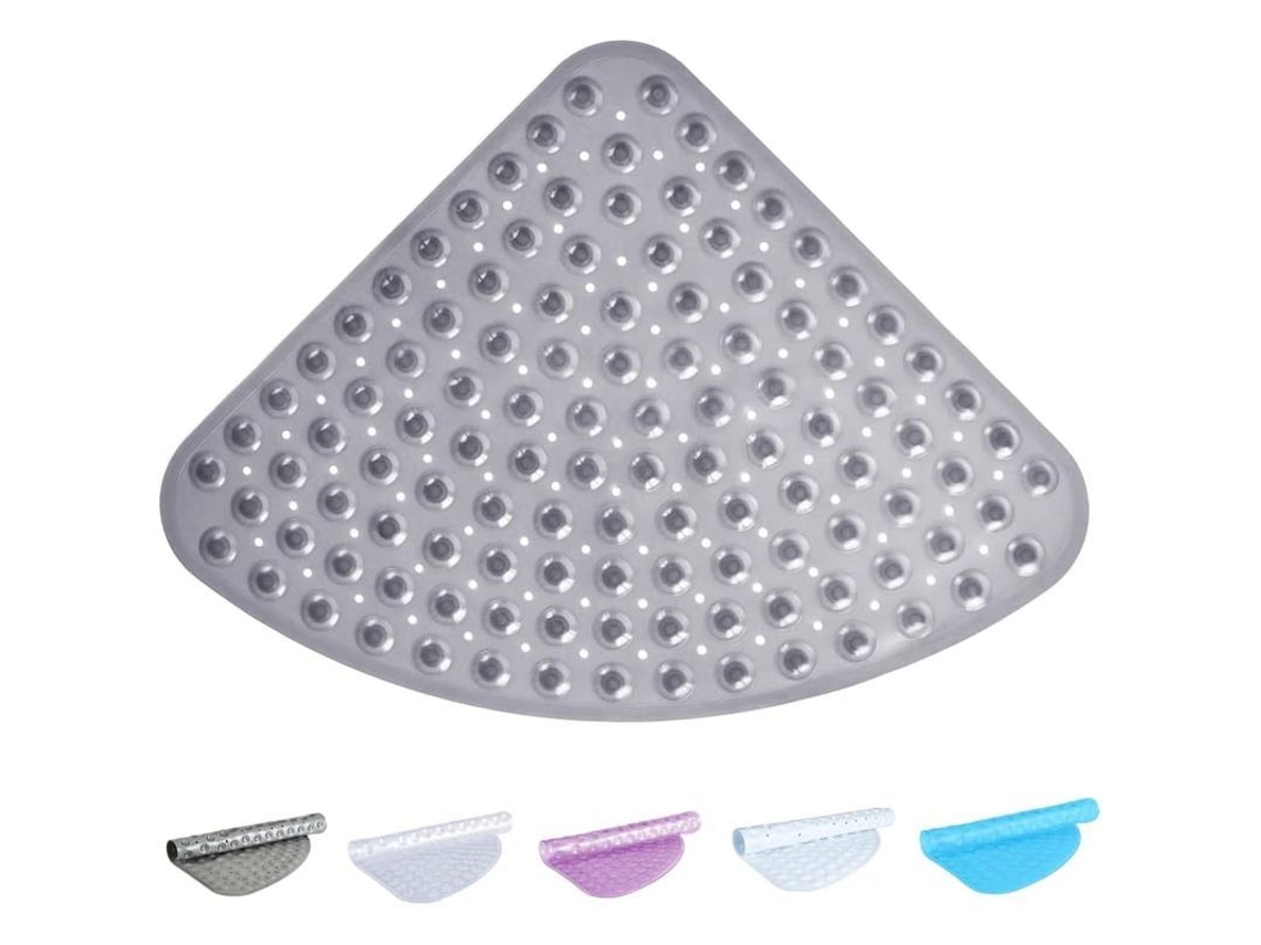 Manta De Ducha Rectangular Antideslizante, Antibacteriana, Lavable A Máquina, Para Bañeras De Paso (gris Claro)