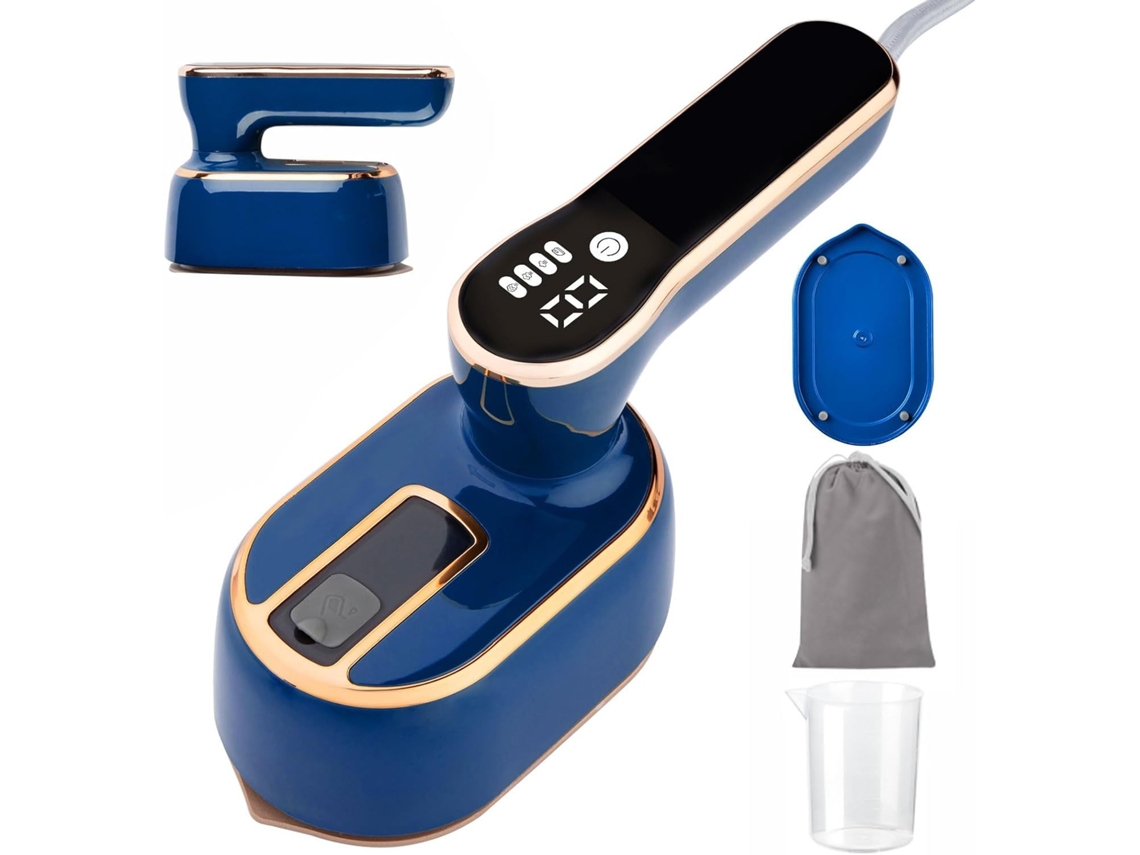 Planchadora con cuatro niveles de temperatura para eliminar arrugas de diversas prendas Cuich (azul)