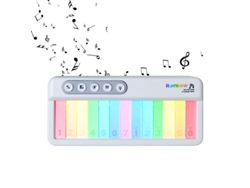 Órgano electrónico de juguete con pantalla táctil, con 5 efectos de instrumentos, 12 canciones clásicas y 3 efectos de luz. Eifson
