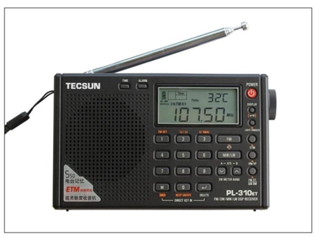 Radio Digital SLOWMOOSE Tecsun Demodulador Fm / Am / Sw / Lw Inglés Ruso[Negro]