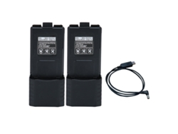 Batería De Iones De Litio De 3800 Mah Para Radio Walkie-talkie Baofeng Bf Uv5r 5ra 5rb 5rc 5rd 5ro 5re (2 Unidades)