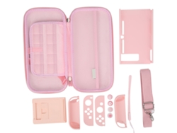 Ats-bolsa De Almacenamiento Portátil Y Protector De Pantalla Accesorios De Protección Para Consola Nintendo Rosa