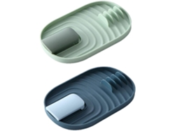 VVJIJILLY 2un Suporte De Tampas E Colheres P/ Cozinha, Verde E Azul, Organizador De Utensílios
