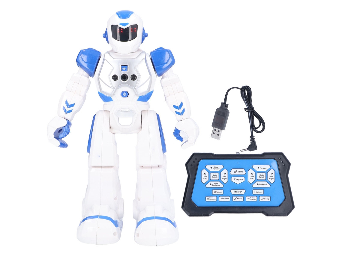 Ats-robot Juguete Inteligente Con Articulaciones Móviles, Control Remoto Y Señales Infrarrojas, Azul Eléctrico, Para Niños Mayores De 6 Años