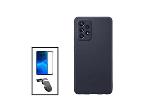 Kit De Película De Vidrio Templado De Cubierta Completa 5D Soporte Magnético De Silicona Líquida L Coche De Conducción Segura Para Samsung Galaxy A...