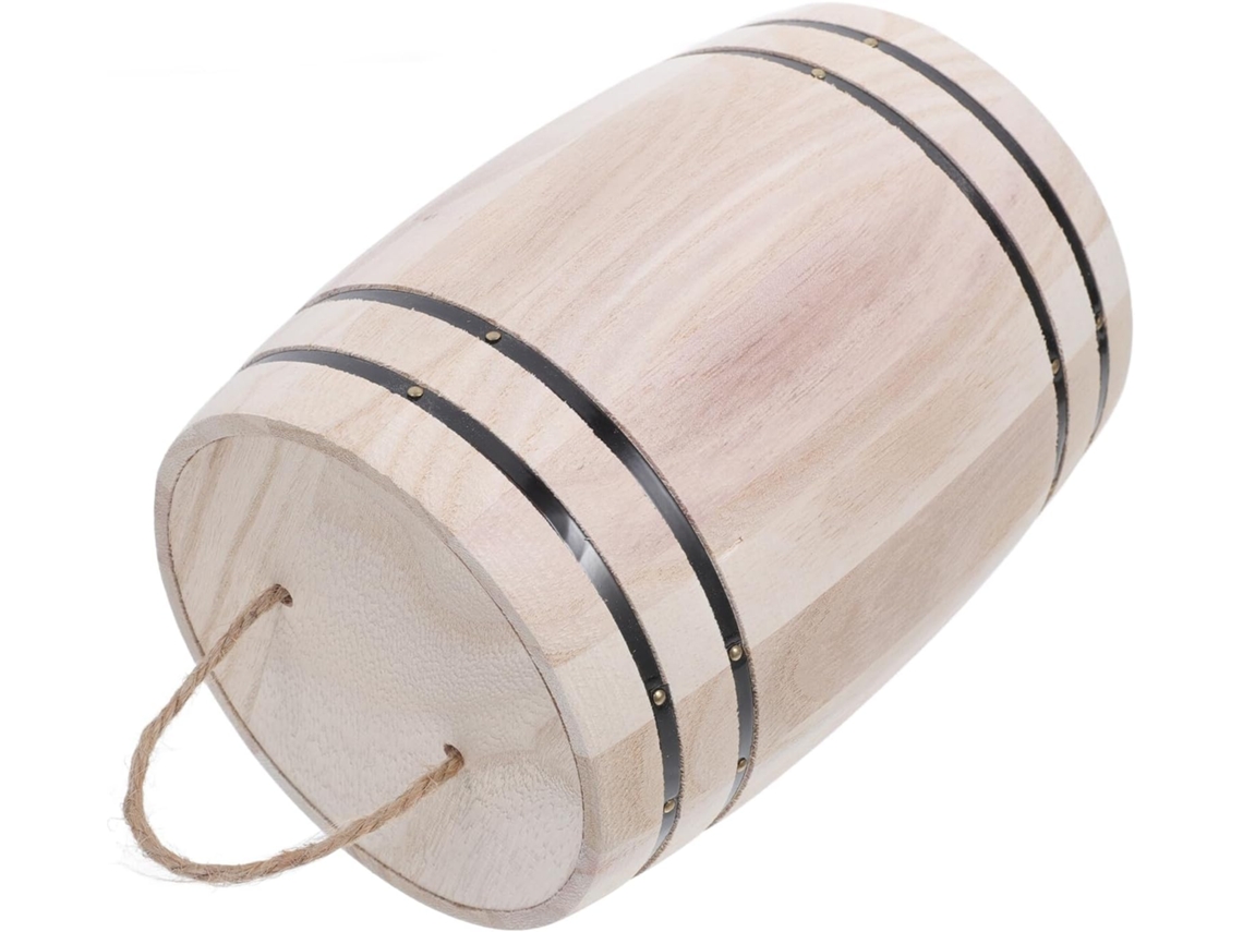 Organizador De Escritorio De Madera Maciza Con Tapa