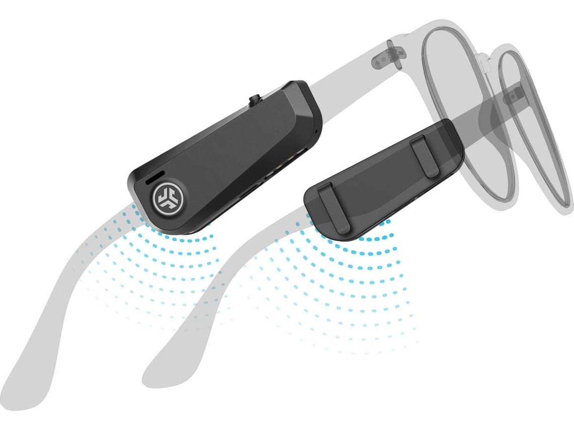 Auriculares Bluetooth True Wireless JLAB Jbuds Frames (In Ear - Micrófono - Negro)
