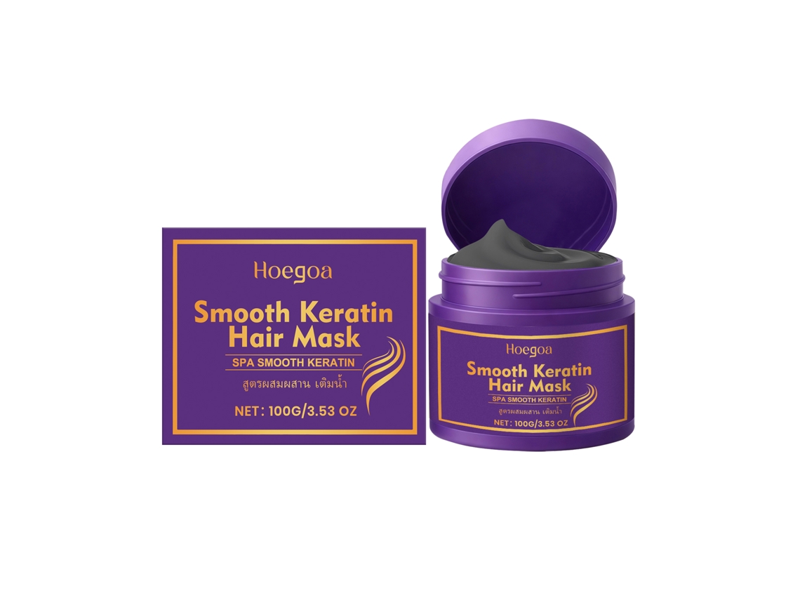 Mascarilla de queratina para reparar el cabello dañado