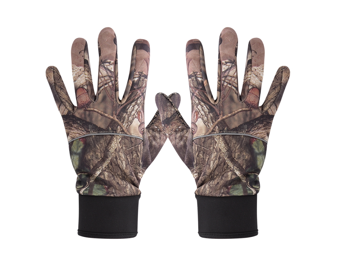 Guantes De Lona De Dedos Completos Para Exteriores Con Malla Antideslizante, Diseño Táctico Para Ciclismo Y Escalada, Camuflaje Selvático, Xl/l