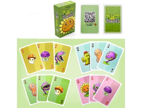 Personajes Cartas de Póquer Pvz Juego A