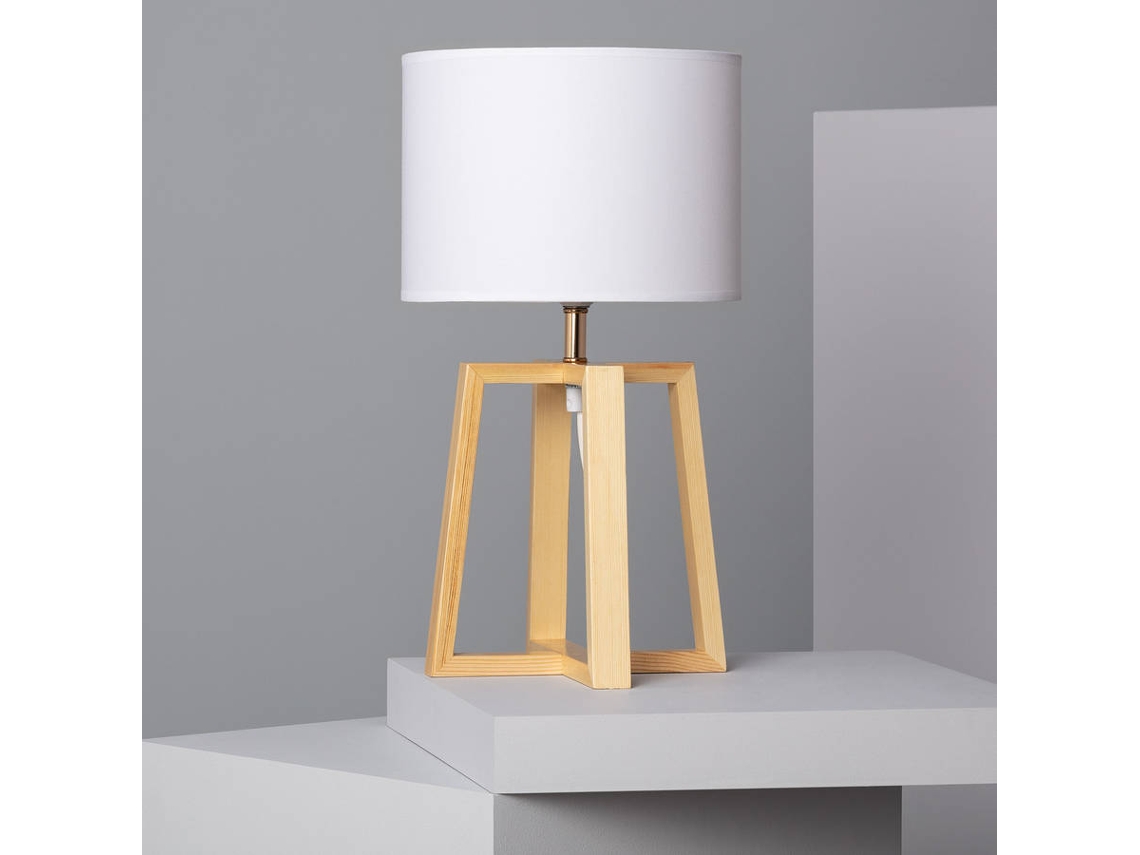 Lámpara de Mesa LEDKIA Korsade (Blanco - E27 - 40 W)