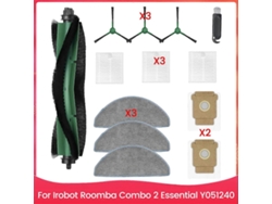 Peças De Reposição Para Combo 2 Essential Y051240, Conjunto De Acessórios Para Filtros De Escova Lateral Principal E Bolsas Para Esfregão Saisiyiky