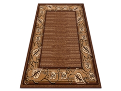 Alfombra BCF MORAD Feliks Marco, Hojas Clásico - Marrón (300 x 400 cm)