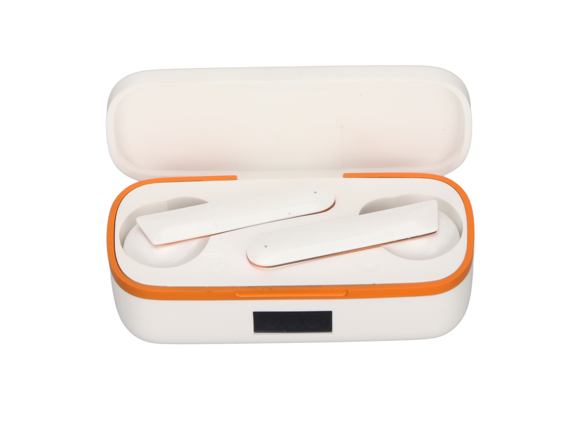 Auriculares Inalámbricos Bluetooth Con Cancelación De Ruido, Resistentes Al Agua, Sonido Estéreo Hifi Para Deportes, Color Blanco.