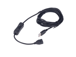 Cable De Extensión Usb Con Interruptor, 3 M, Transmisión De Datos Y Energía Para Lámpara/ventilador De Mesa Led.