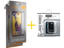 Kit 2 Protectores de Cristal Templado Samsung Galaxy A22 4G ACCETEL Full (Transparente)