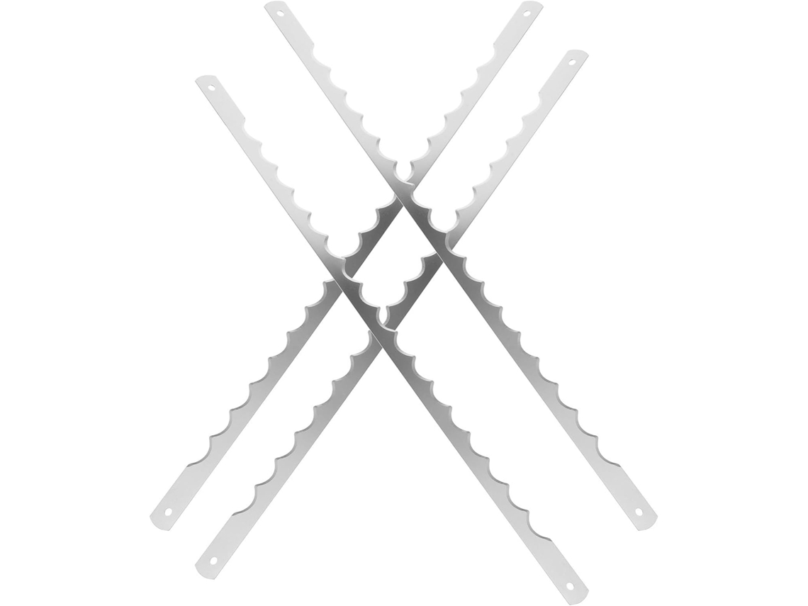Juego De 4 Cuchillos Metálicos Con Hojas