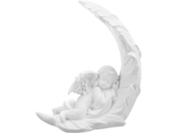 Ángel De Resina Decorativo Para Jardín Exterior, Figura Elegante, Adorno Delicado