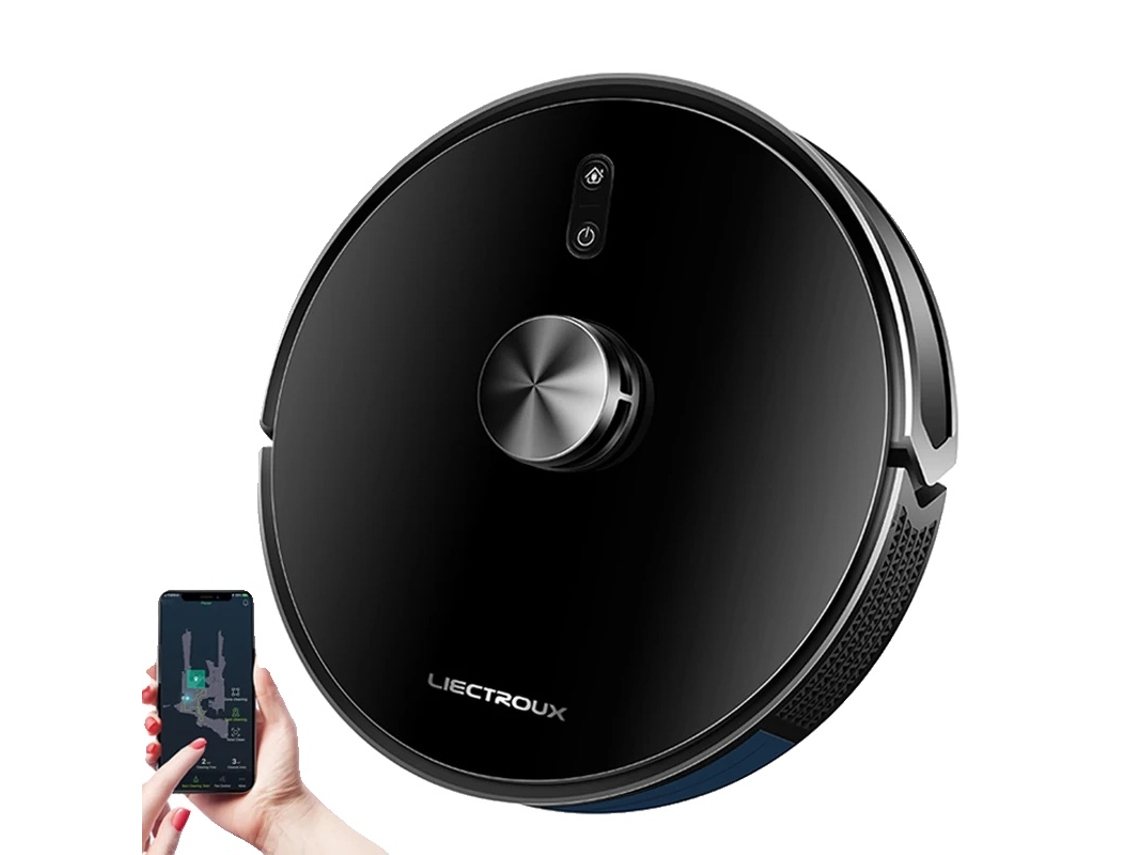 Aspiradora robot Liectroux, potencia de succión de 6500 Pa, control inteligente por aplicación, OEM