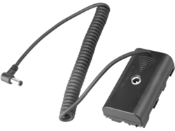 Batería Ficticia Np F550, Cable En Espiral De Abs Duradero, Adaptador De Corriente