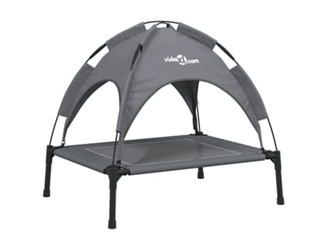 Cama para perros con dosel antracita VIDAXL tela oxford y acero
