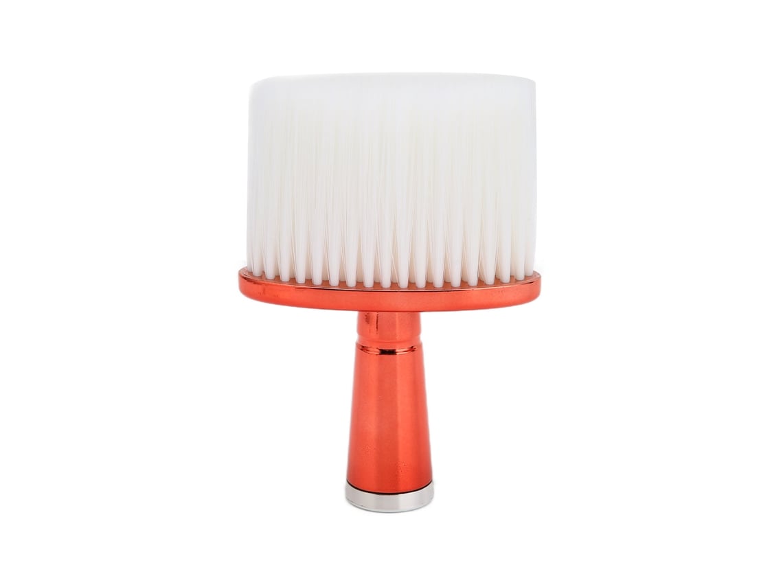 Pincel Para Limpieza De Polvo En Cuello Y Rostro Para Peluquería Cepillo De Corte De Pelo Rojo
