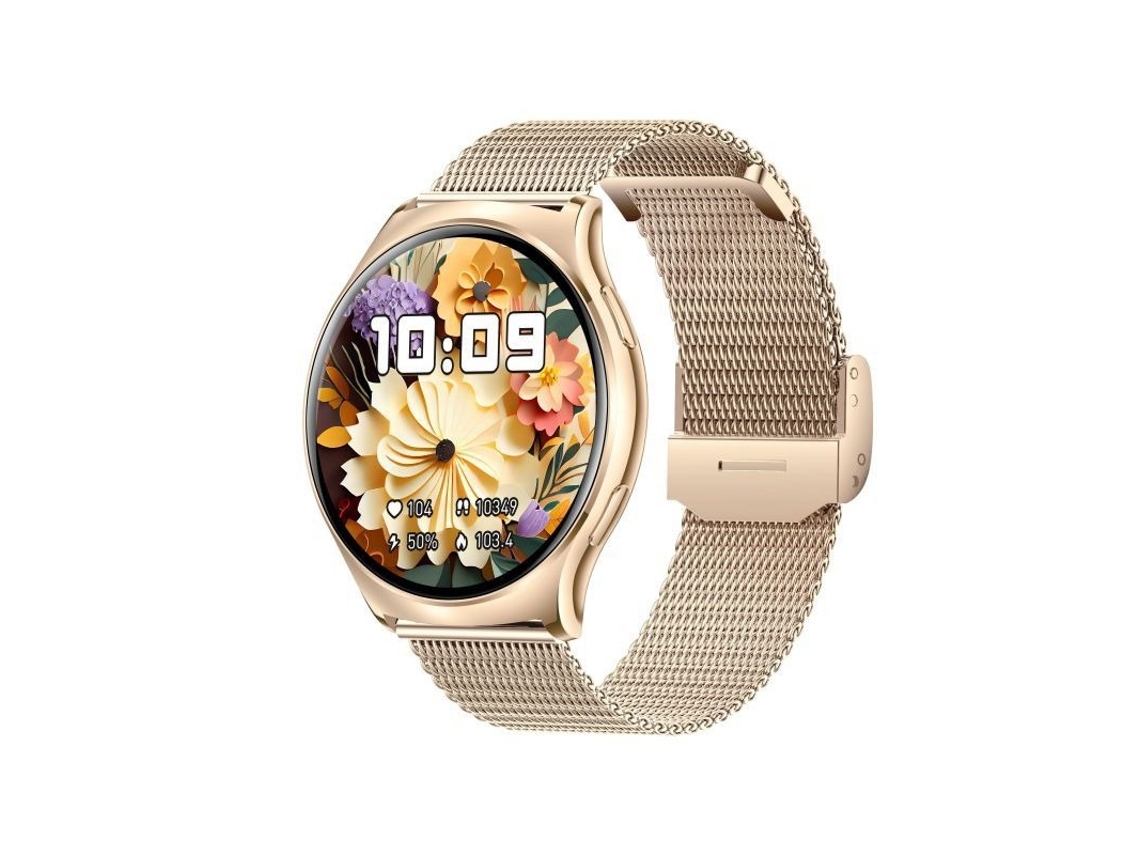 Reloj inteligente I102 para mujer, moda, Bluetooth, llamada, monitoreo de salud, frecuencia cardíaca, oxígeno en sangre, presión arterial, sueño