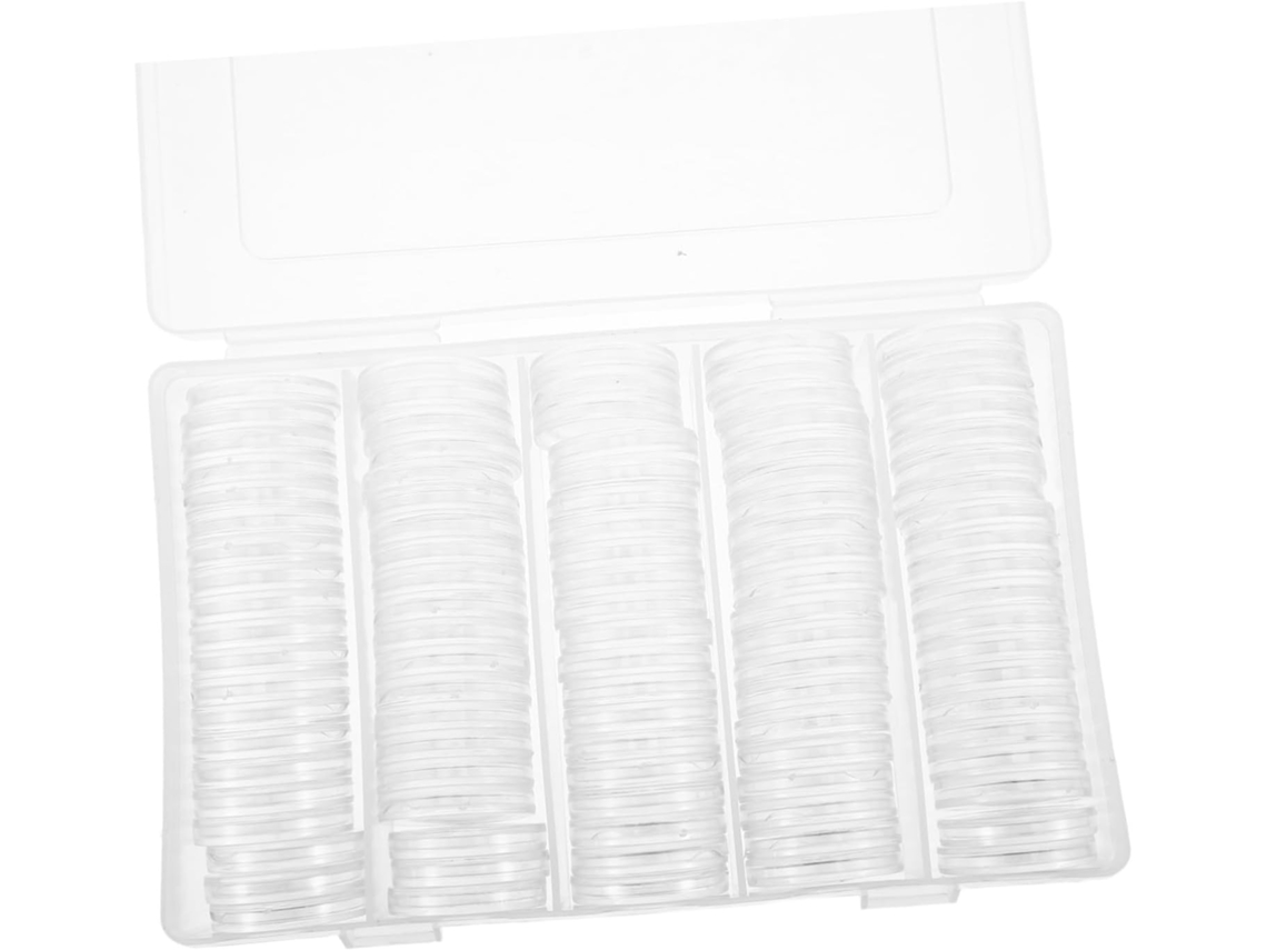 Boîte De Rangement Pour Plastique Transparent Coffret Protecteur Rond Avec Couvercle Organiseur