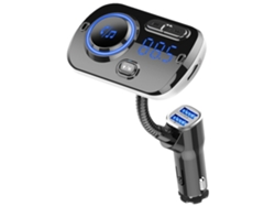 Transmisor FM Bluetooth 5.4 ELORY para coche, radio y música.