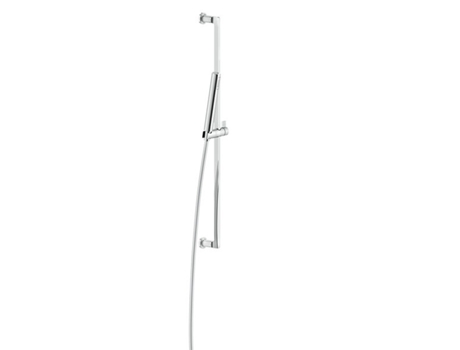 Juego de barra de ducha GESSI Inciso de 800 mm, ducha anticalcárea y manguera de 1500 mm, el soporte de la ducha no se puede girar lateralmente, 5814