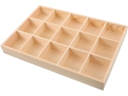 Organizador De Armazenamento De Madeira Com 15 Compartimentos, Caixa Pequena Para Joias, Acessórios E Hobbies.