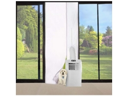 HYMNORA Kit de Sello para Puerta de Aire Acondicionado 210x90cm - Tela de Sello para Todas las Unidades Móviles de Aire Acondicionado, Fácil Instalación con M
