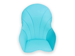 Asiento elevador Eifson para trona, tapizado de piel sintética (azul)