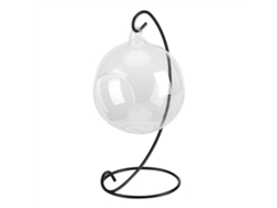 Jarrón Colgante Grande De Cristal Con Estampado Para Plantas Aéreas Y Suculentas.
