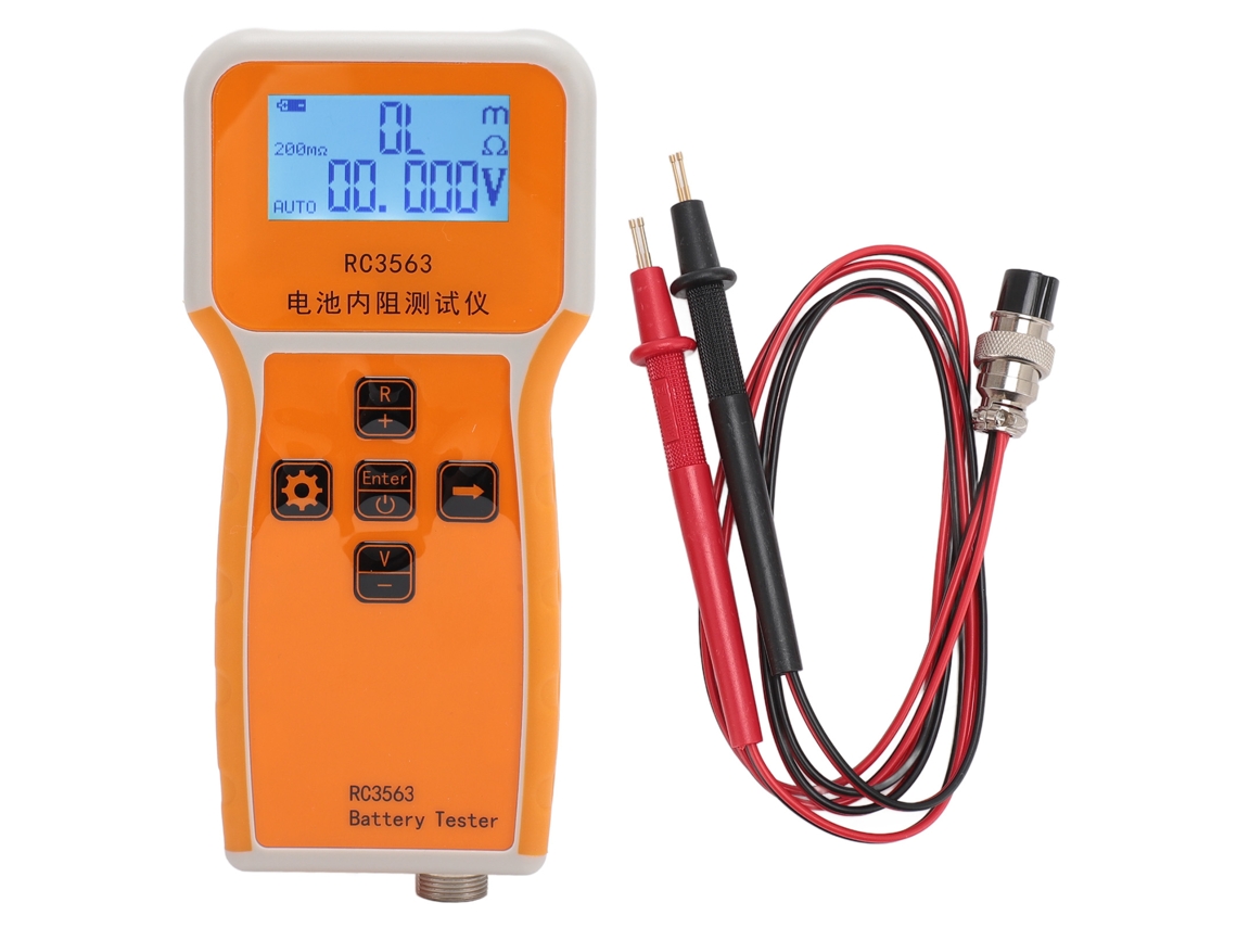 Probador de resistencia interna de baterías portátil Aetheria RC3563 con pantalla LCD de alta precisión