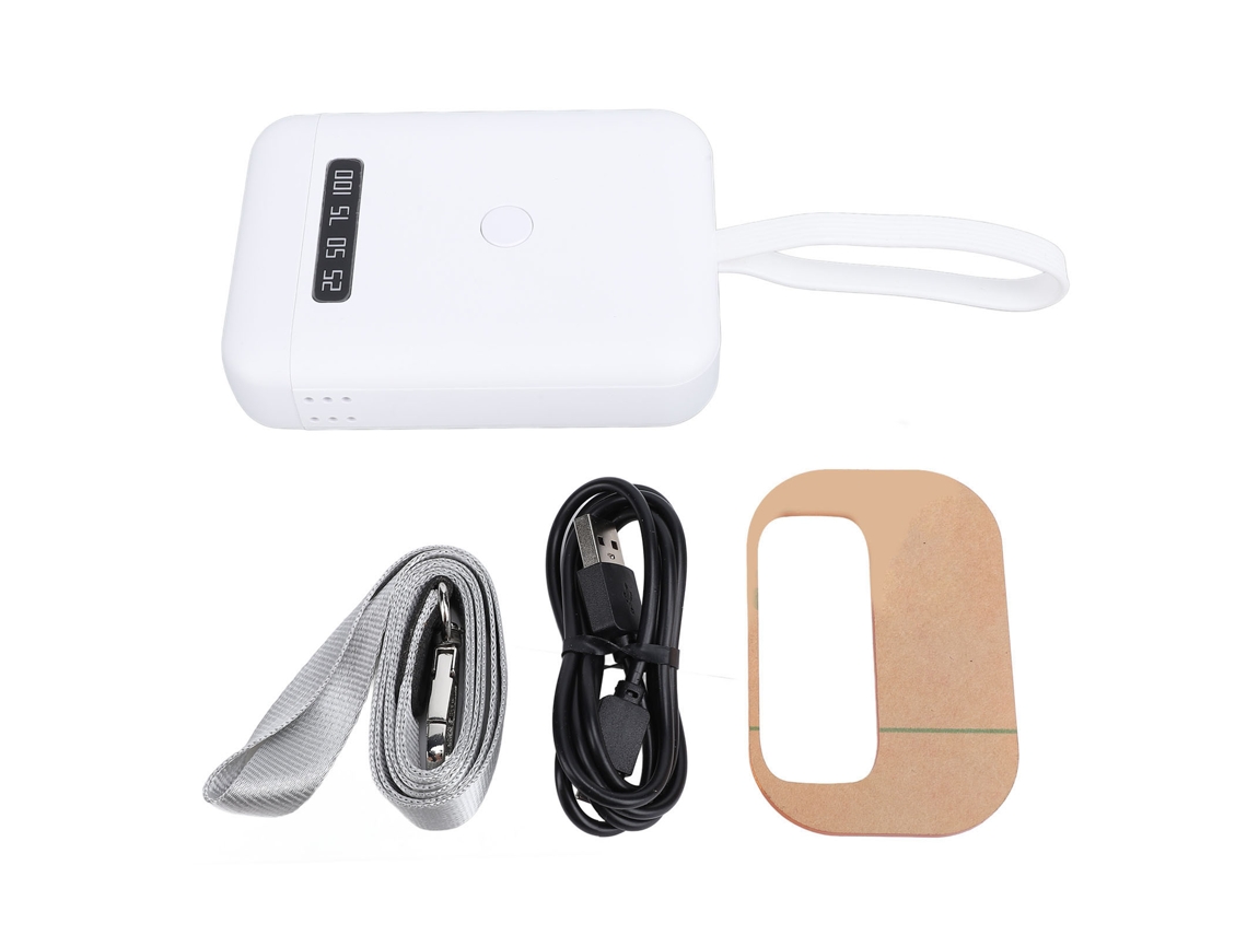 Lámpara De Curado Led Uv De 405 Nm Para Extensiones De Cabello, 18 W, Con Indicador De Batería, Portátil, Blanca.