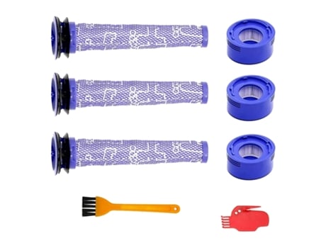 3 prefiltros 3 postfiltros Hepa para aspiradora inalámbrica Dyson V7 V8, reemplaza las piezas 965661-01 y 967478-01