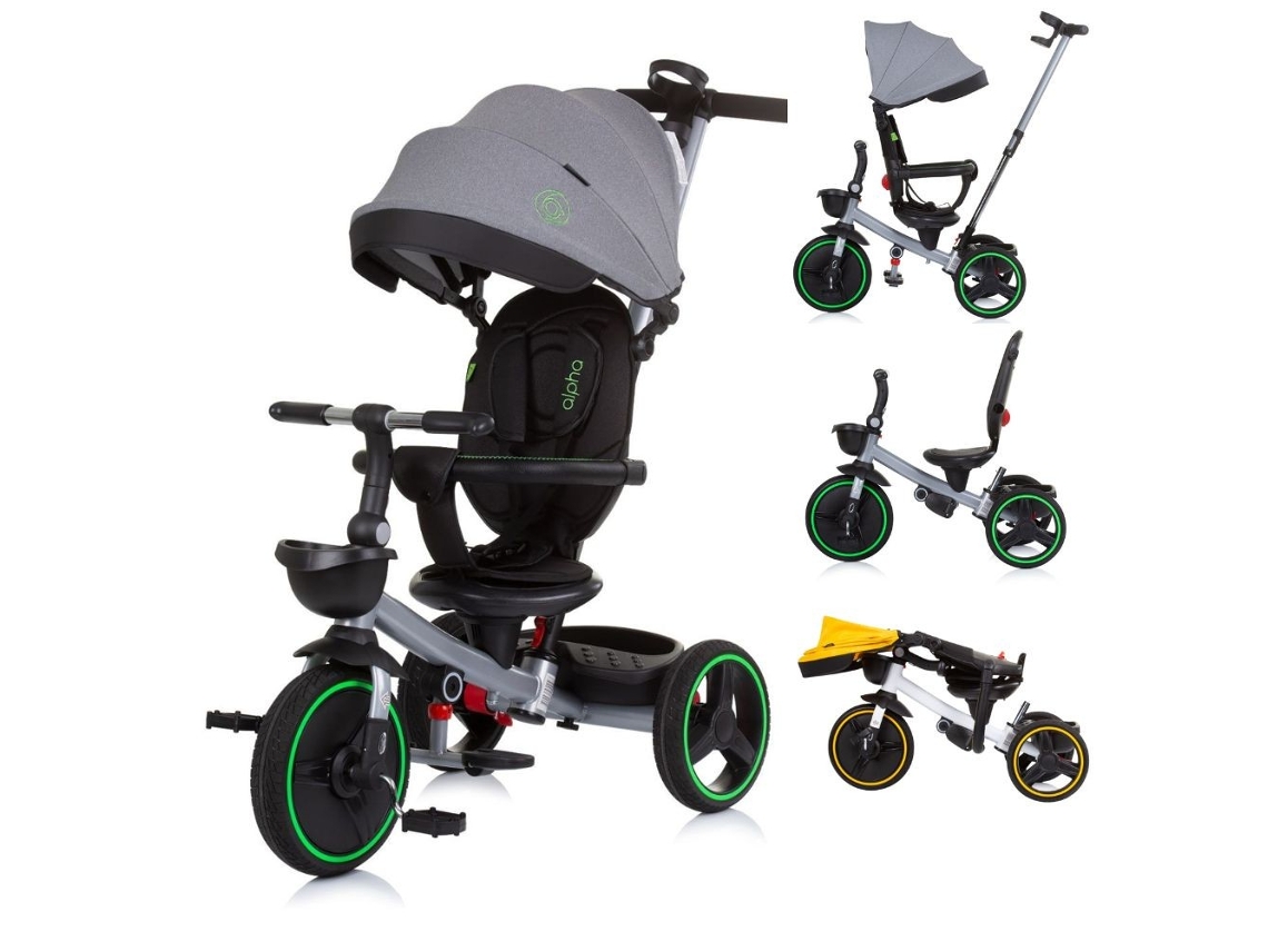 Triciclo Plegable Con Asiento 360º Alpha De Chipolino - Glacier