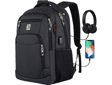Mochila puerto carga USBy trabajo la escuela universidad Unisex