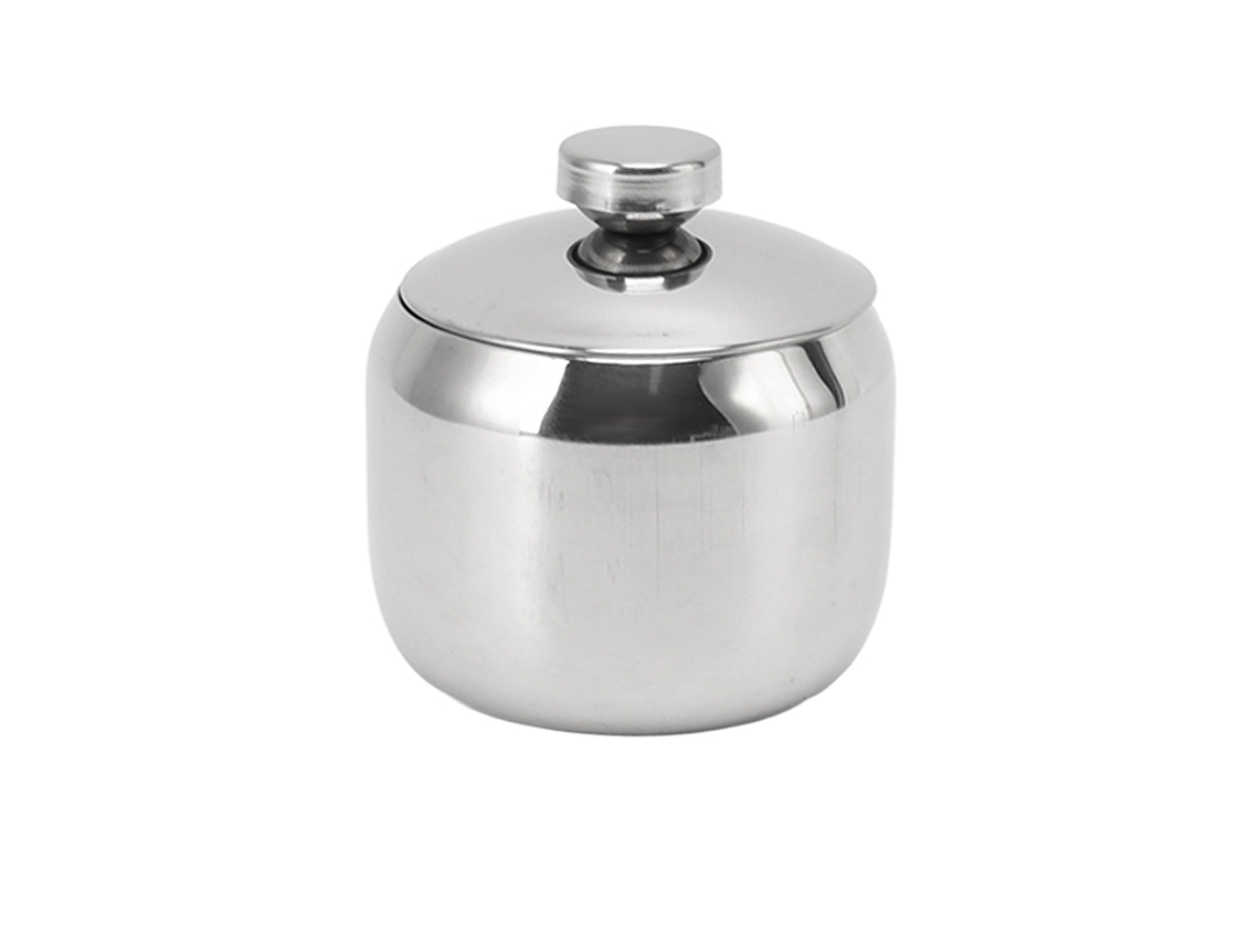 Tarro De Especias De Acero Inoxidable 304 Con Tapa Para Sal, Azúcar Y Condimentos.