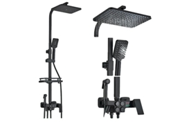 Grifo de baño, mezclador termostático LCD, boquilla para bidé y grifo para bañera, color negro, agua caliente y fría, OEM
