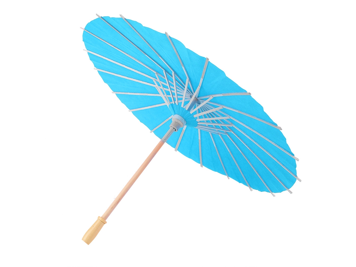 Paraguas De Papel Blanco Diy Para Niños, Ideal Para Pintar, Dibujar O Decorar (azul)
