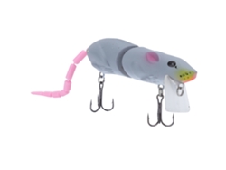 Ratón Cebo Piscina Biónica Señuelo Diseño De Anzuelo Triple Señuelo Cebo Biónico Estilo C Gris